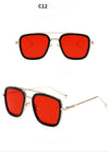 New Fashion Sunglasses Men Metal Square Iron Glasses - Gymjunior