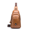 Men Genuine Leather Crossbody Bag - Gymjunior