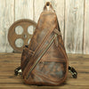 LACHIOUR Men's Genuine Leather Chest Bag Men - Gymjunior