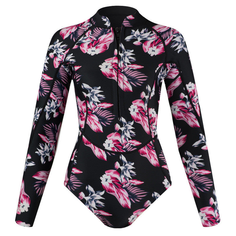 Women's Warm Floral Wetsuits - Gymjunior