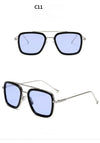 New Fashion Sunglasses Men Metal Square Iron Glasses - Gymjunior