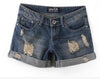 Torn Denim Shorts For Women - Gymjunior