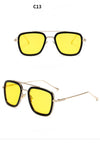New Fashion Sunglasses Men Metal Square Iron Glasses - Gymjunior