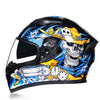 Motorcycle Helmet Anti-fog Dual Lens Full Face Helmet Cool Street Car Bluetooth Protective Helmet - Gymjunior