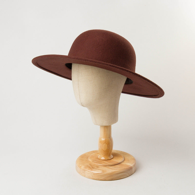Top Hat Fisherman Hat Felt Small Round Hat - Gymjunior